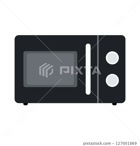 Modern microwave, a common kitchen appliance for quick cooking. 127001869