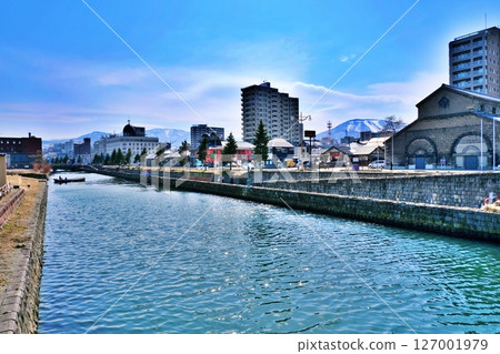 北海道小樽市 北運河風景 北海道小樽市 北運河風景 127001979