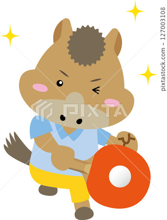 馬兒打乒乓球(2026 年,馬年) 馬兒打乒乓球(2026 年,馬年) 127003108