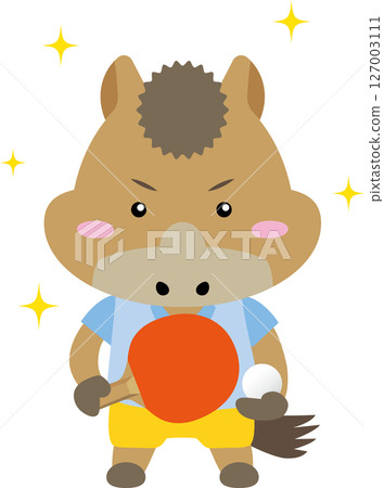 馬兒打乒乓球（2026 年，馬年） 127003111