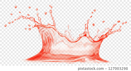 Splash of water with drops 127003298