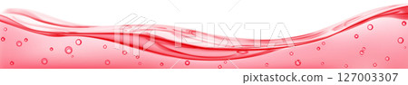 Translucent water wave with air bubbles Translucent water wave with air bubbles 127003307