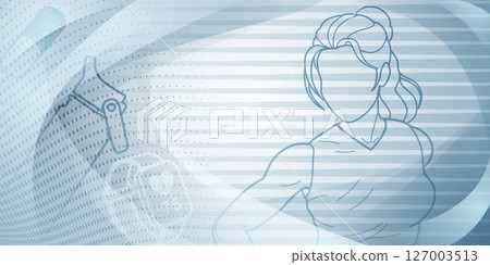 Fitness themed background in gray. 127003513