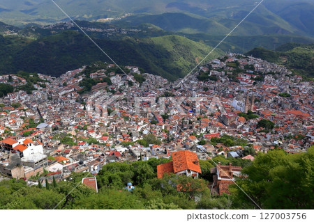 Cityscape of Taxco, a tourist destination in Central America, Mexico 127003756