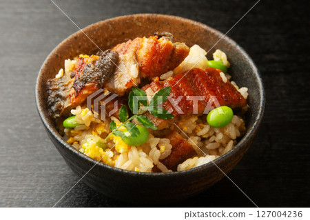 Mixed rice with salmon 127004236