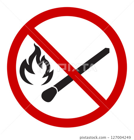 No fire sign No fire sign 127004249