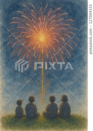 家庭看煙花 127004333