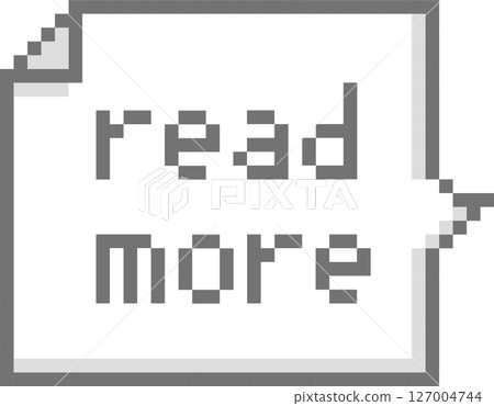 retro game 8bit pixel art read more speech bubble balloon, flat design png illustration 127004744