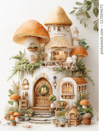 一排排蘑菇屋，宛如童話般的森林生活 127004875