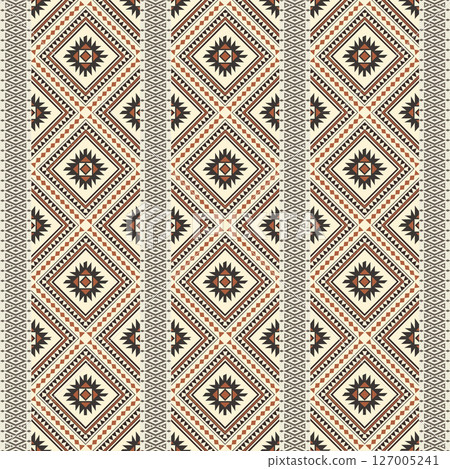 seamless pattern with geometric shapes, vector illustration 127005241