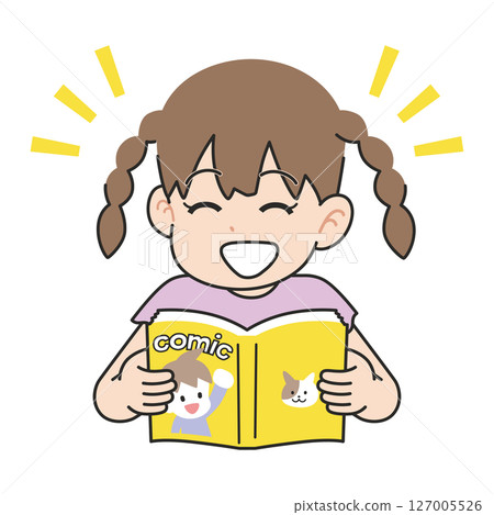 看漫畫的女孩 看漫畫的女孩 127005526