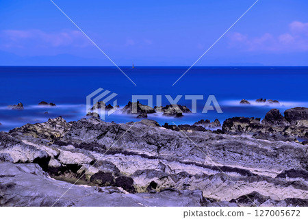 荒崎里亞斯海岸的三浦半島風景 長曝光攝影 荒崎里亞斯海岸的三浦半島風景 長曝光攝影 127005672