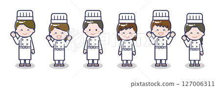 Various character set_smile_chef Various character set_smile_chef 127006311