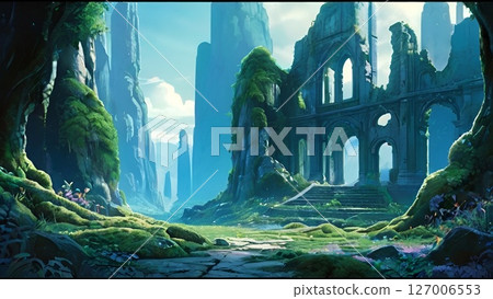 遊戲背景：奇幻世界中的一座擁有古代遺跡的峽谷 127006553