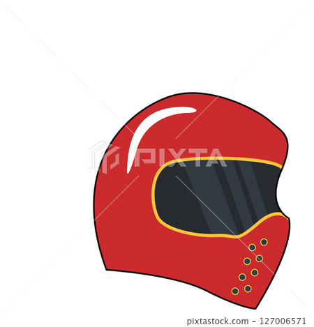 Red helmet cartoon Red helmet cartoon 127006571