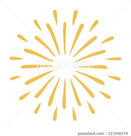 A simple fireworks illustration 127006579
