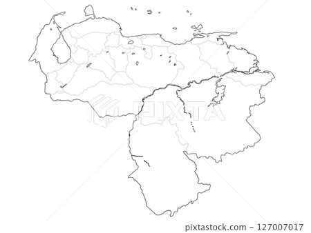 委內瑞拉空白地圖 委內瑞拉空白地圖 127007017