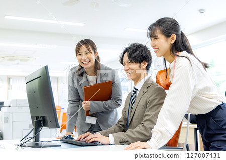 Office worker working in the office Office worker working in the office 127007431