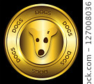 luxury gold dogs coin crypto currency 127008036