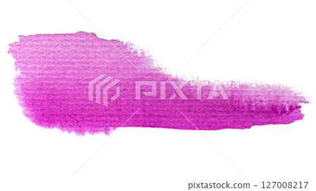Vibrant purple watercolor brush stroke isolated on white background Vibrant purple watercolor brush stroke isolated on white background 127008217