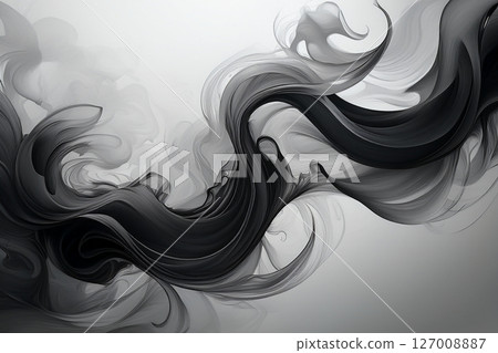 A black smoke trail 127008887