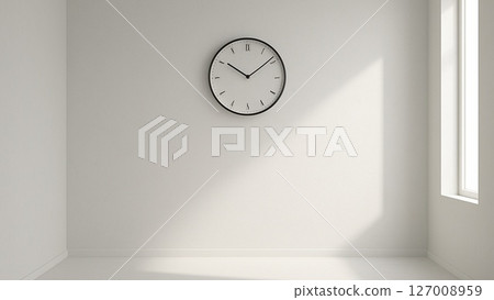 An abstract space where time quietly ticks away 127008959