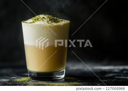matcha, latte, tea 127008966