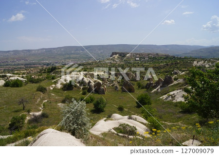 View from Esentepe observation deck in Cappadocia, Turkey View from Esentepe observation deck in Cappadocia, Turkey 127009079