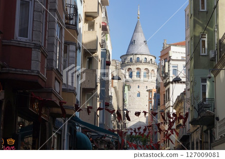 Galata Tower in Istanbul Turkey Galata Tower in Istanbul Turkey 127009081