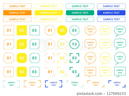 Simple and cute frame 127009233
