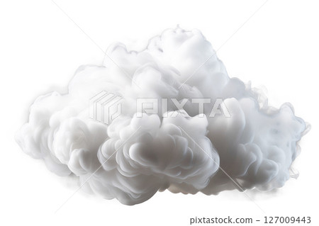 A stylized white cloud 127009443