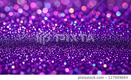 Purple glitter and bokeh abstract background 127009664