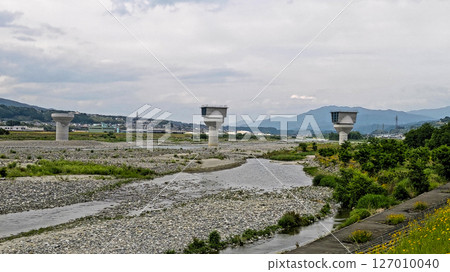 A bridge for linear motor cars is under construction in Nagano Prefecture (June 2025) A bridge for linear motor cars is under construction in Nagano Prefecture (June 2025) 127010040