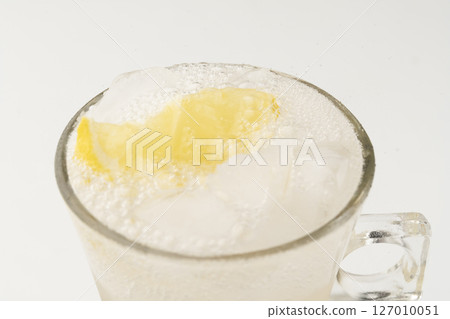 Cold ginger ale made with ginger syrup Cold ginger ale made with ginger syrup 127010051