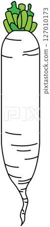 用平面顏色繪製的蘿蔔插圖 127010173