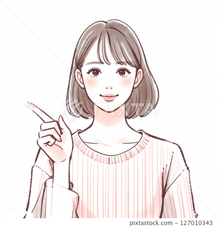 Illustration material of women and girls Illustration material of women and girls 127010343