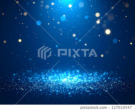 藍光魔法閃閃發光粒子集合 127010547