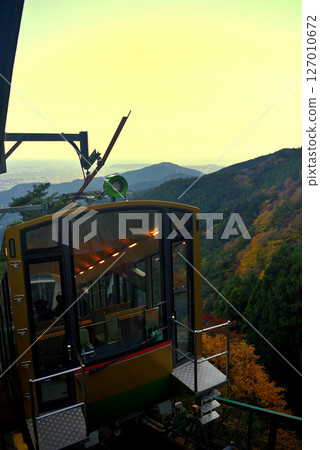 Kanto - Pilgrimage to Mt. Oyama in autumn leaves - Cable car at Oyama Afurijinja Station surrounded by autumn leaves - Isehara City, Kanagawa Prefecture (2) 127010672