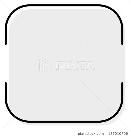 Monochrome choppy square frame background 127010706
