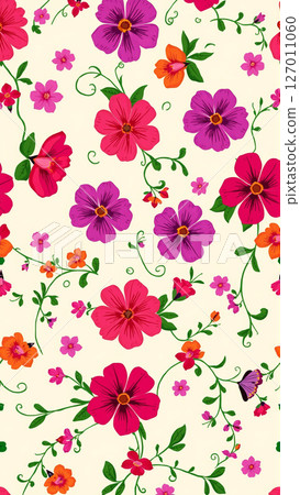 Cute summer flowers on isolated background Cute summer flowers on isolated background 127011060