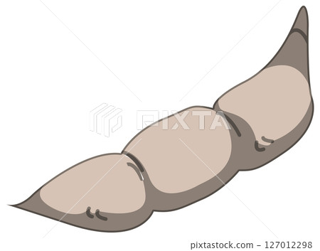 具有逼真陰影的毛豆向量插圖 127012298