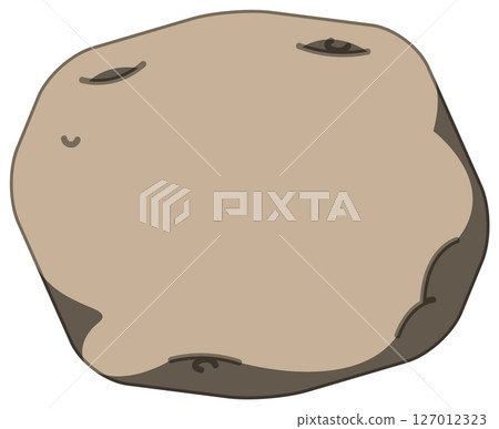 Vector illustration of potatoes with realistic shadows Vector illustration of potatoes with realistic shadows 127012323