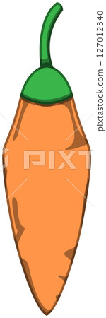 具有逼真陰影的辣椒的向量插圖 具有逼真陰影的辣椒的向量插圖 127012340