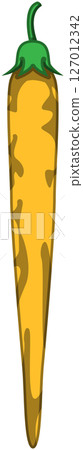 具有逼真陰影的辣椒的向量插圖 具有逼真陰影的辣椒的向量插圖 127012342