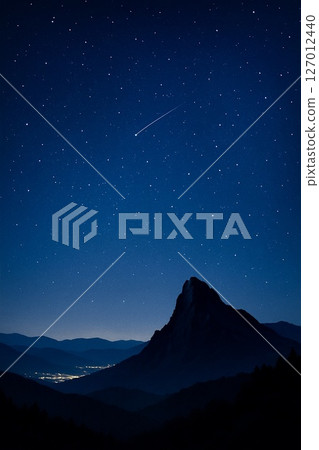 Starry sky seen from the summit of Mt. Ishizuchi 127012440
