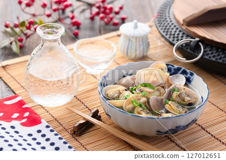 清酒蒸蛤蜊 清酒蒸蛤蜊 127012651