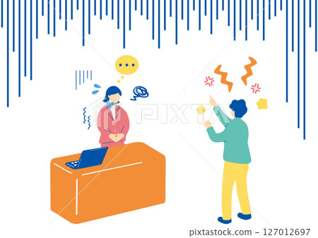 顧客騷擾插圖 127012697