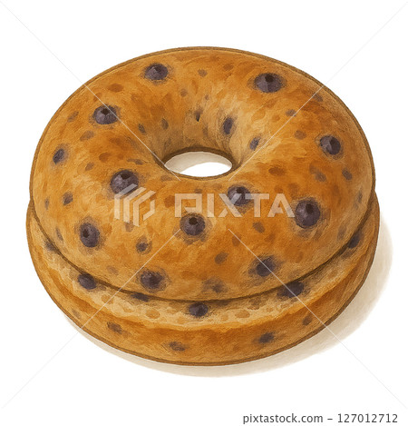 藍莓百吉餅插圖 127012712