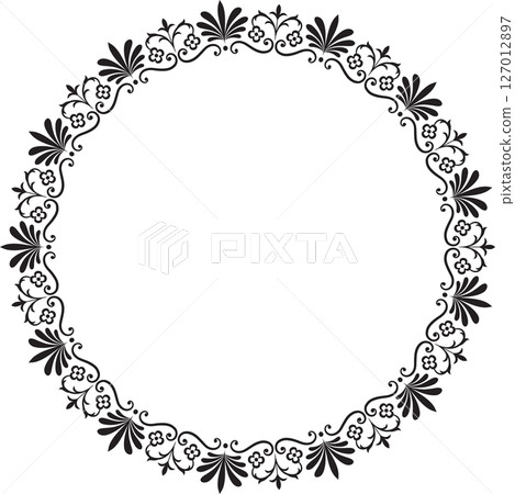 Palmetto and Floral Frame Log Palmetto and Floral Frame Log 127012897
