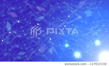 網路技術背景(多邊形藍色) 網路技術背景(多邊形藍色) 127013130